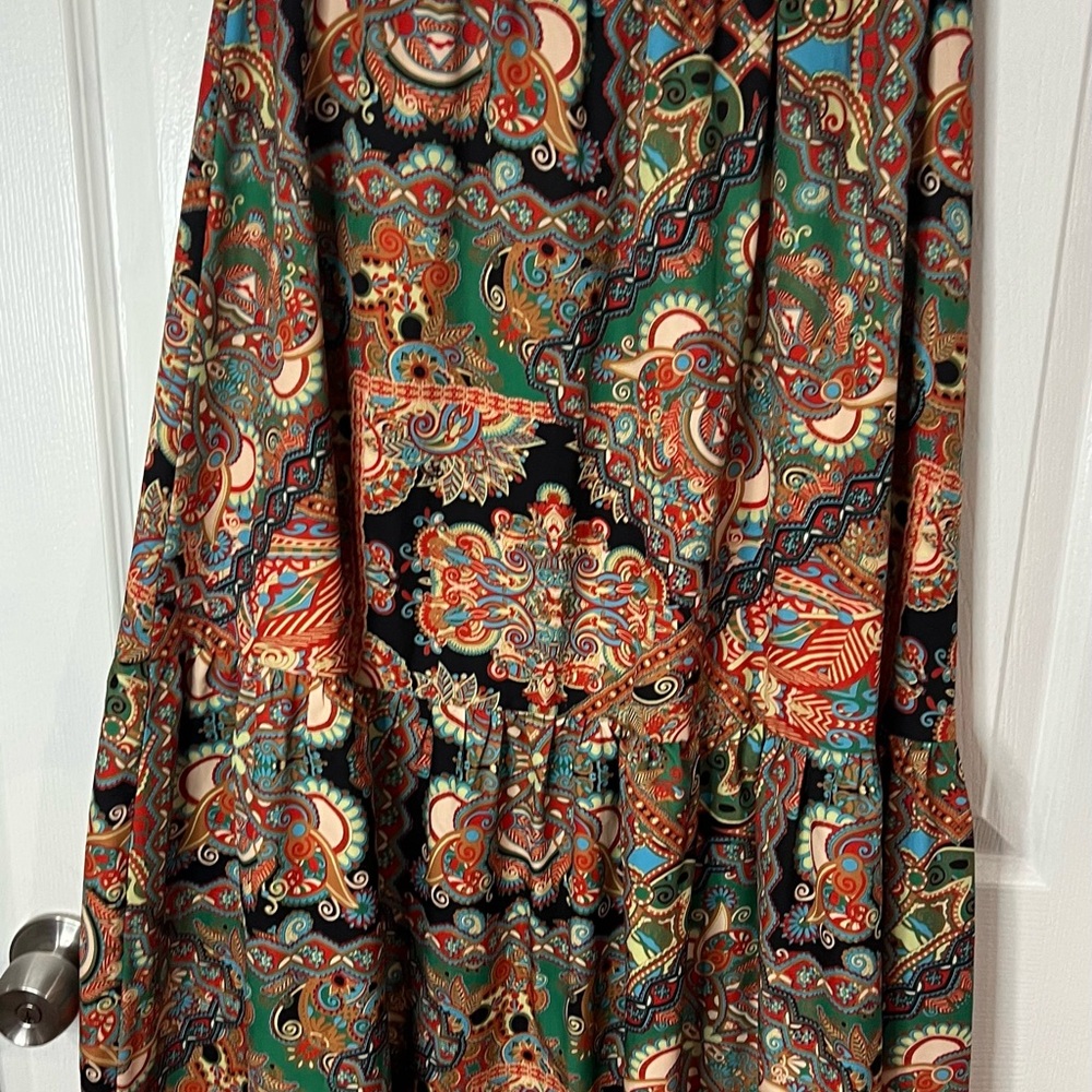 Bohemian Paisley Maxi Skirt